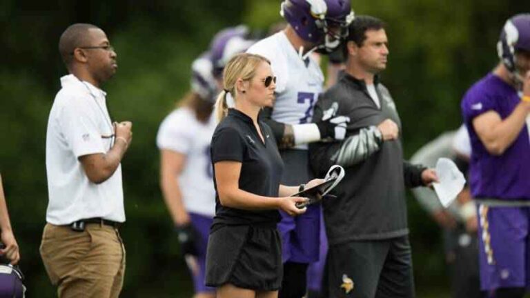 Broncos hire Vikings' Kleine, make her highest-ranking female scouting ...