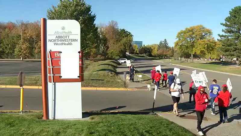 Nurses strike at Allina Health clinic in Plymouth; ER, urgent care ...
