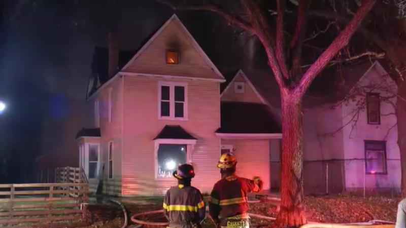 Firefighters Battle Vacant Home Fire In Minneapolis Monday Morning