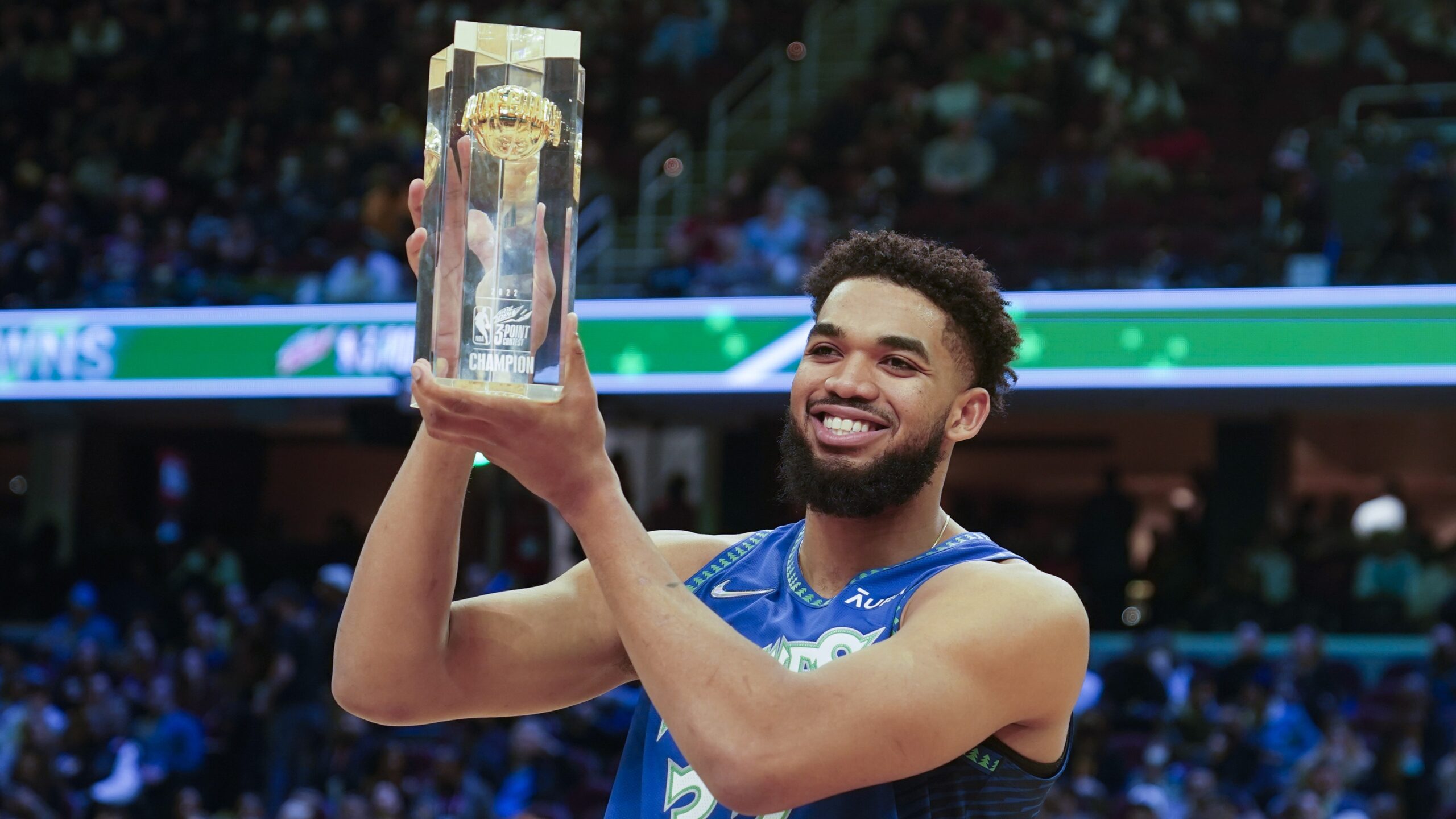 Karl-Anthony Towns - Minnesota Timberwolves - 2022 MTN DEW 3-Point Contest  - Event-Worn City Edition Jersey - WINNER
