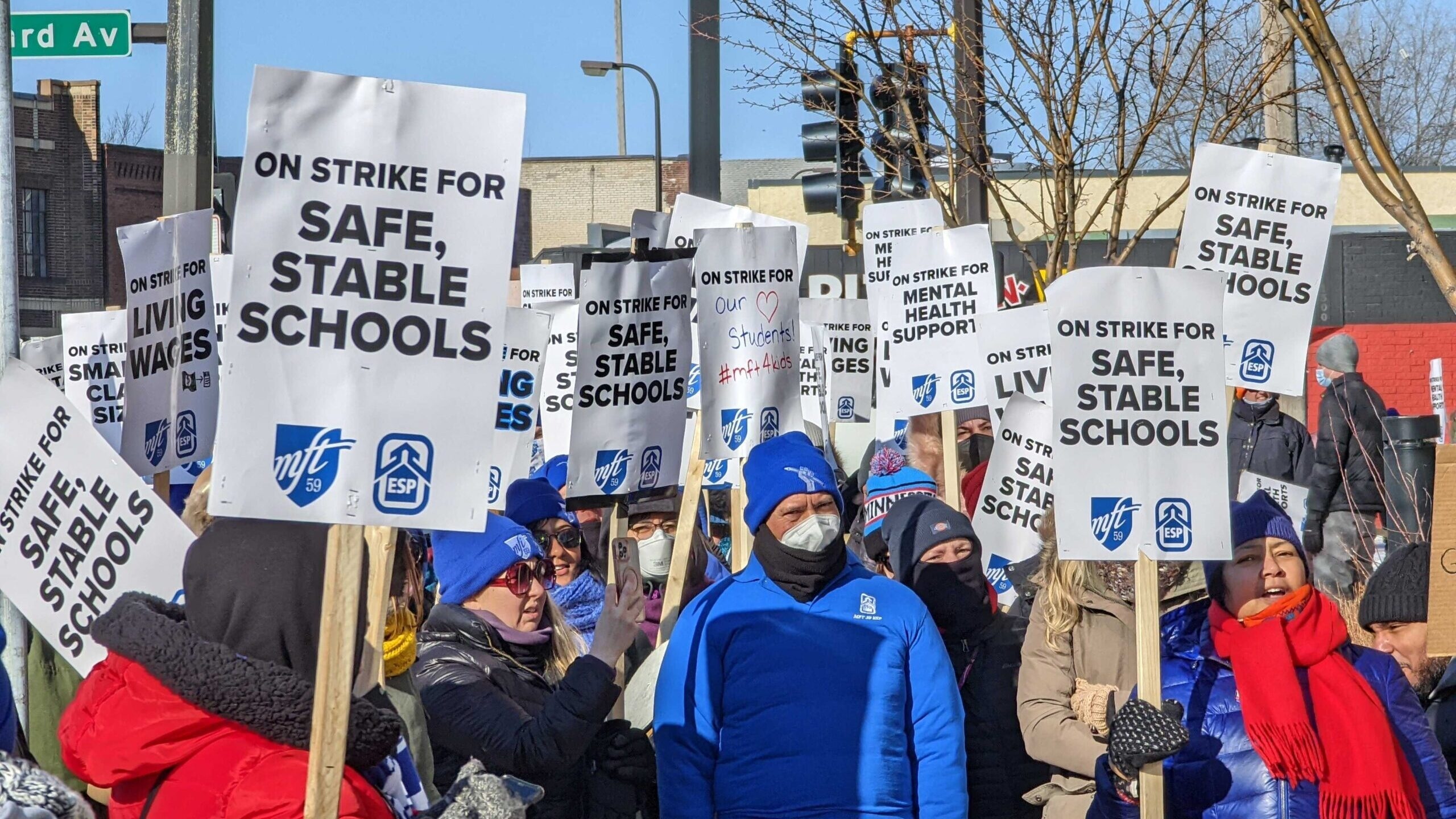 Minneapolis teachers strike for a third day