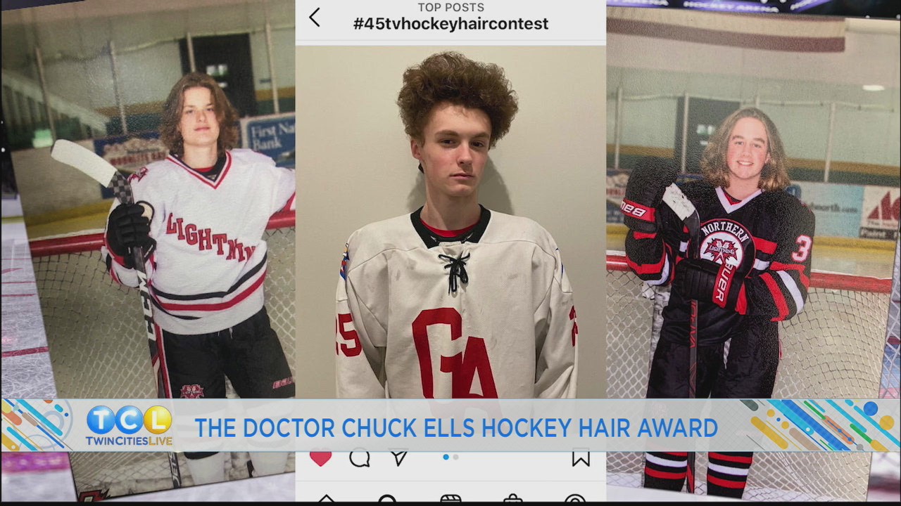 Minnesota high school hockey players have some wild hair