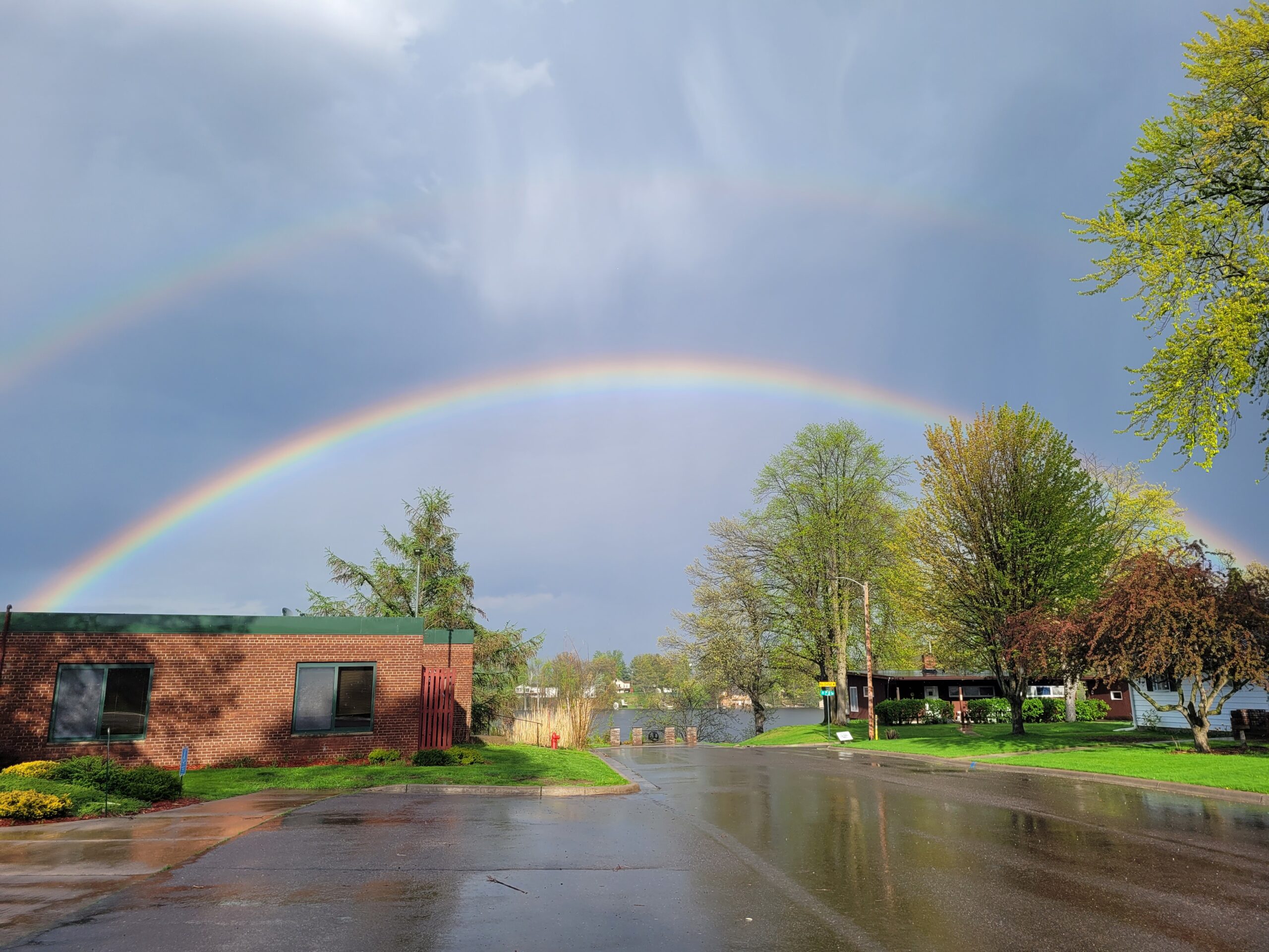 Double Rainbow Pine City May 18