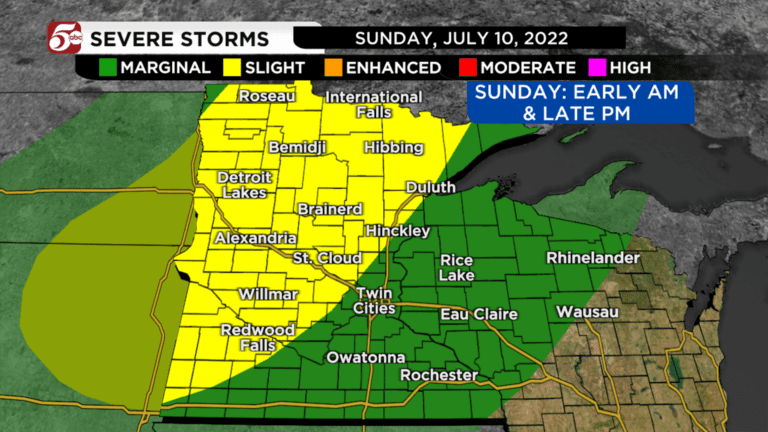 Severe storms are possible in Minnesota on Sunday - KSTP.com 5 ...