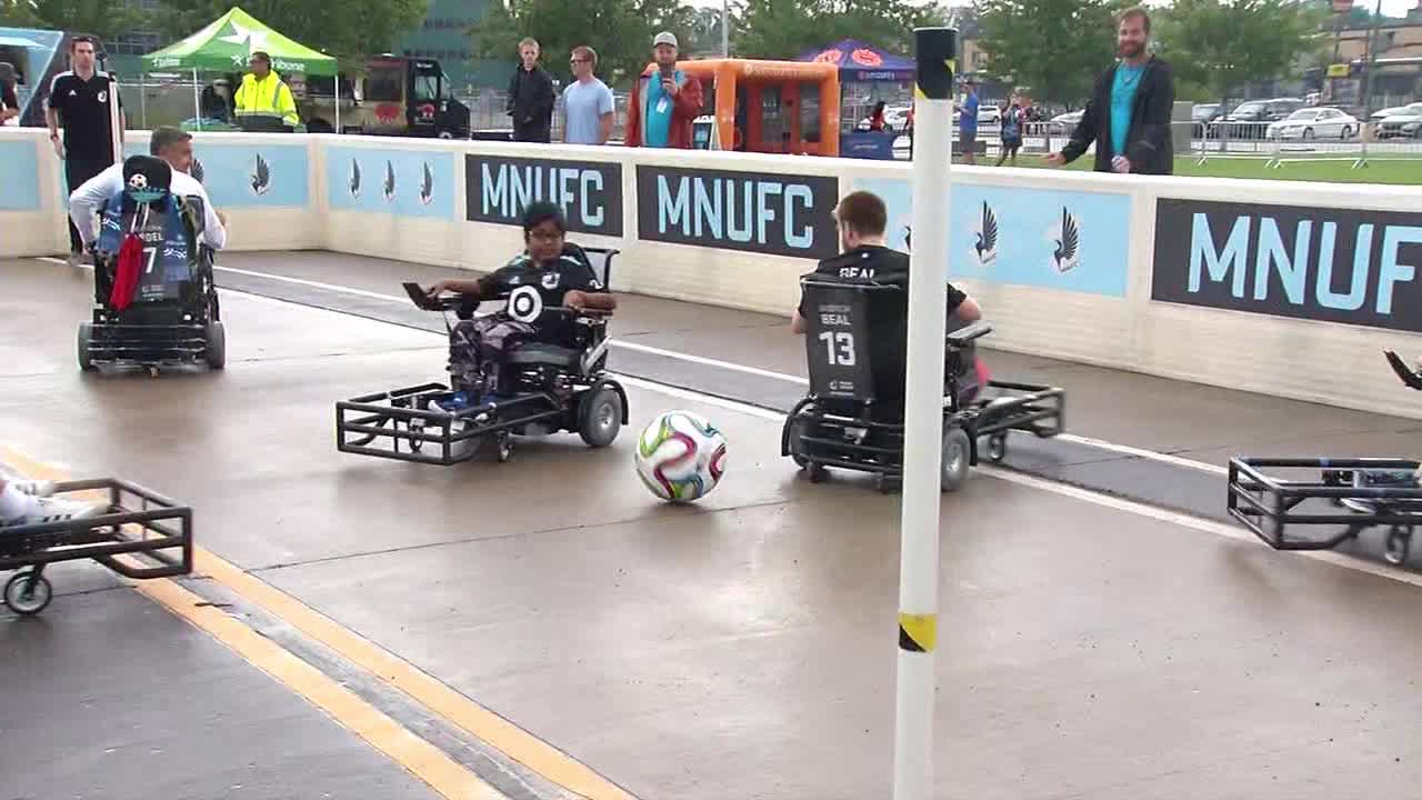 Minnesota United showcases 'Power Soccer' team for wheelchair users ...