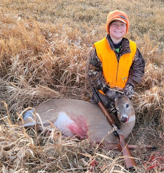 Sarah Schultz 11-year-old Wyatt shot first deer