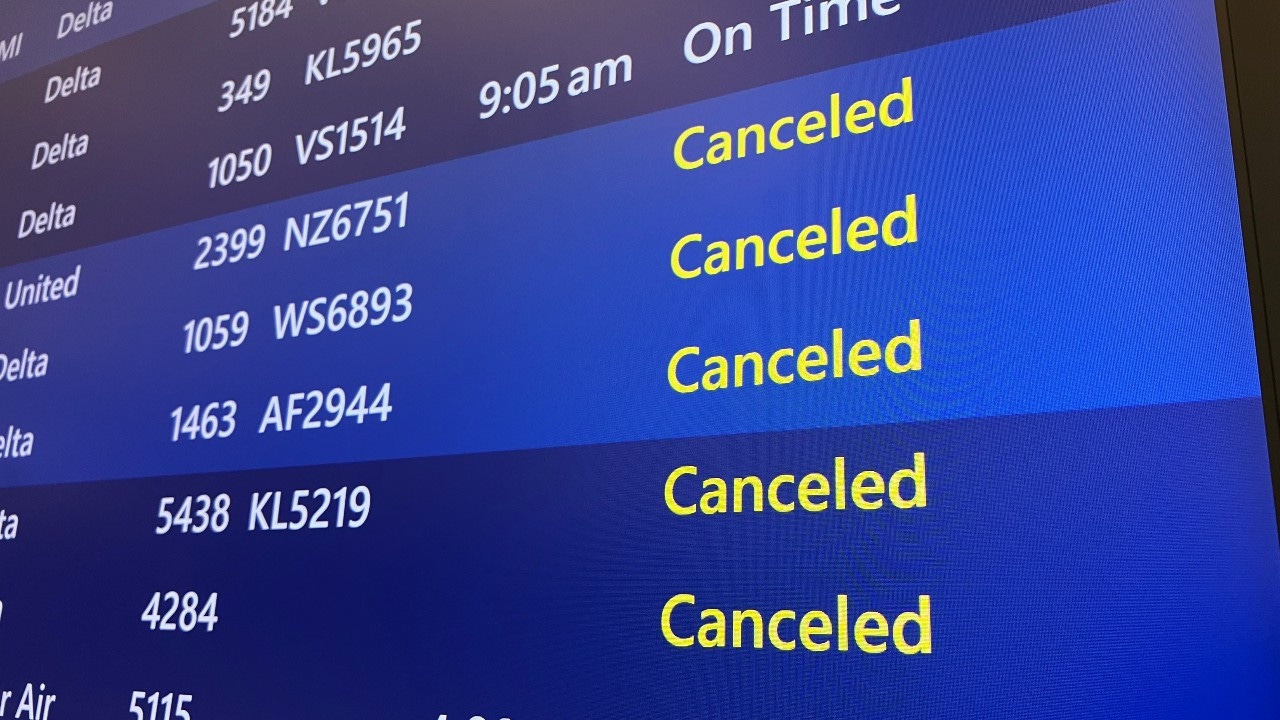 Winter storm forces hundreds of flight cancellations at MSP - KSTP.com ...