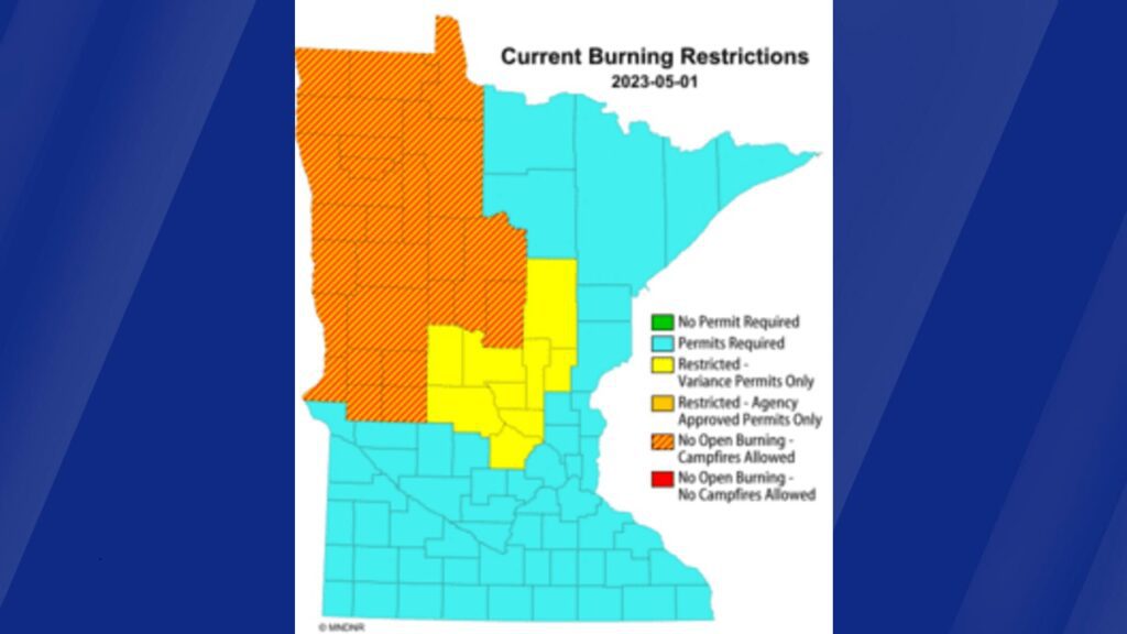 Burning restrictions, red flag warnings in place across Minnesota