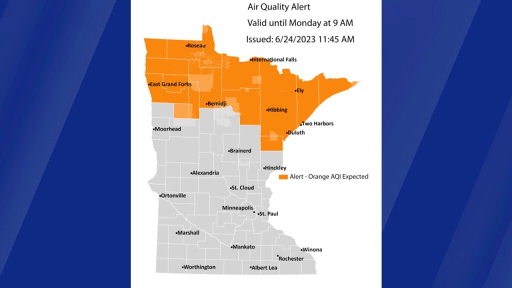 Air Quality Alert In Effect Until Monday For Northern Minnesota 5 Eyewitness News 6946