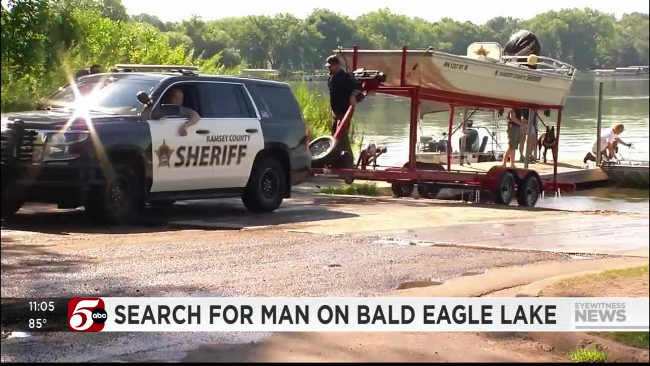 Authorities, family search for missing man on Bald Eagle Lake