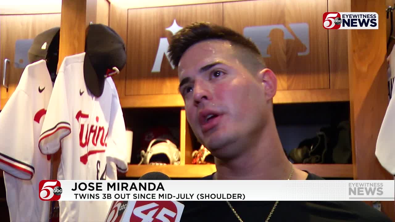 Twins pregame interviews, Aug. 18: Jose Miranda still weeks away