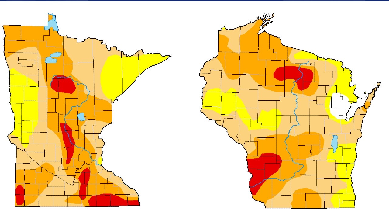 Exceptional drought conditions eliminated in Minnesota, extreme drought a fraction of last week's report