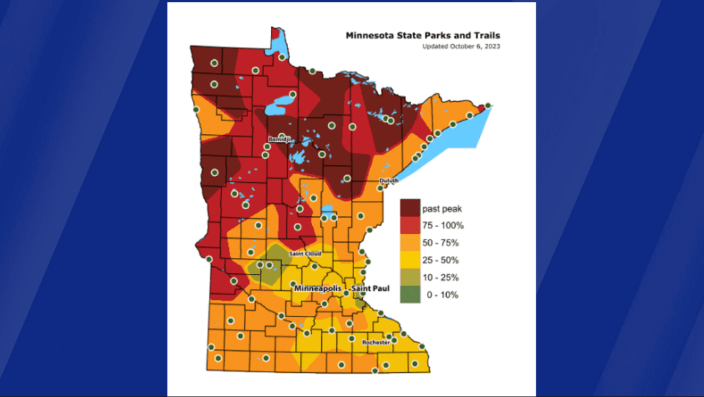 Parts of Minnesota seeing at, near peak fall colors 5