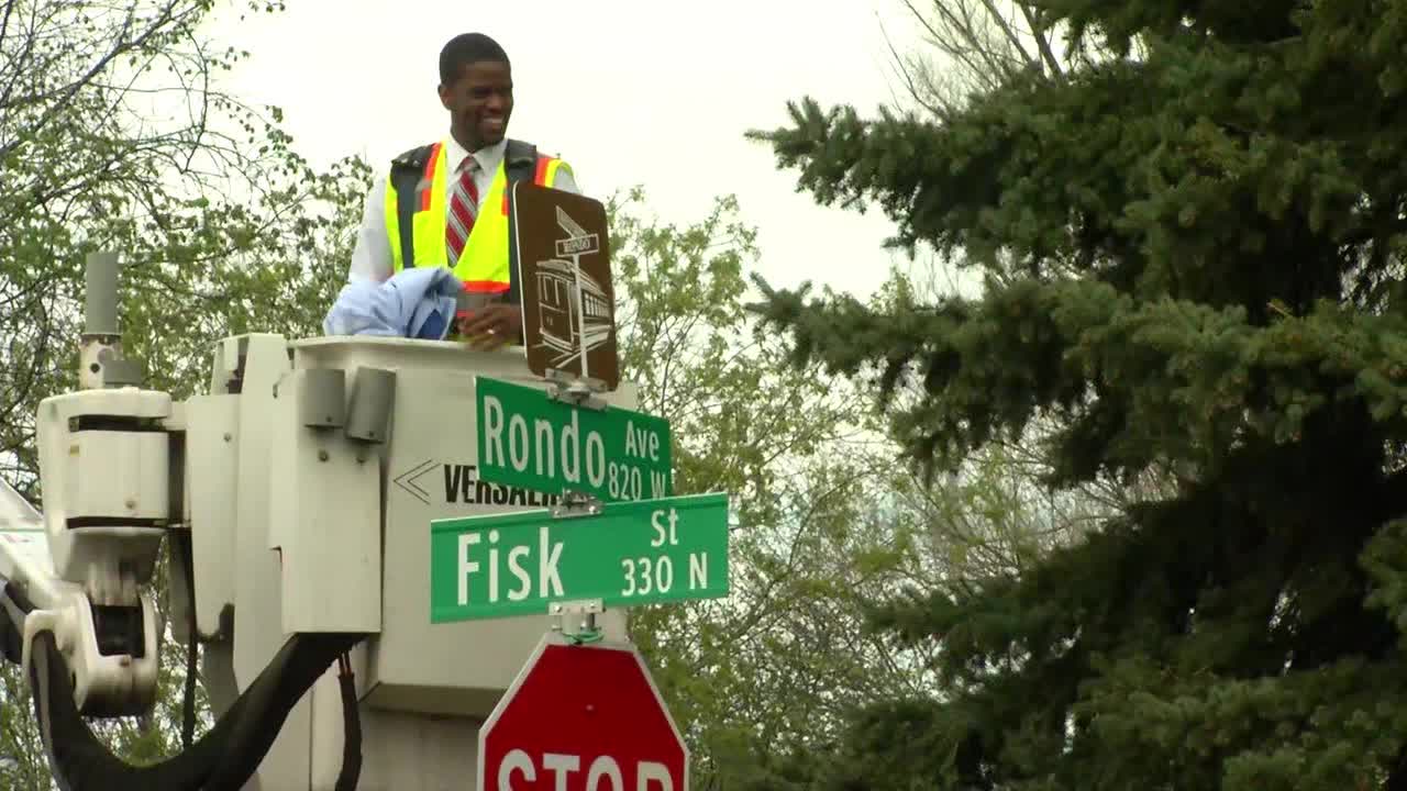 St. Paul unveils street signs restoring Rondo Avenue to its original ...