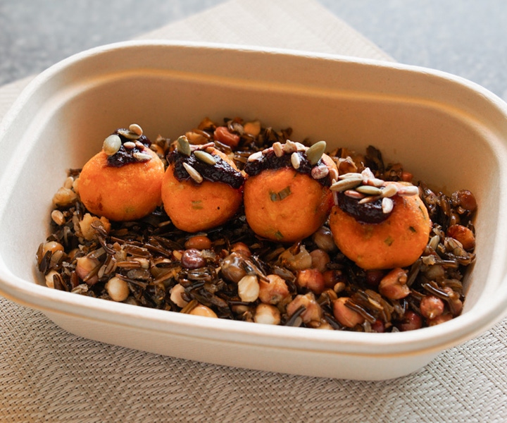 nixtamal-wild-rice-bowl-with-wozapi-bison-meatballs-or-sweet-potato-dumplings