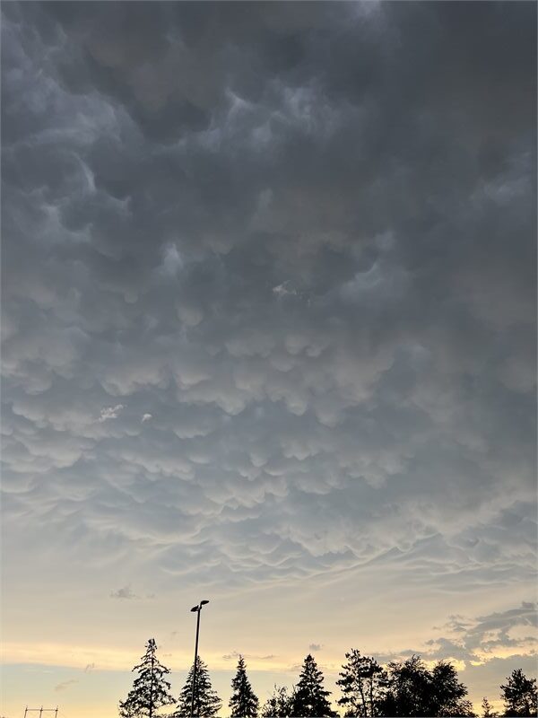 Clouds before the storm in Sauk Rapids from Laura