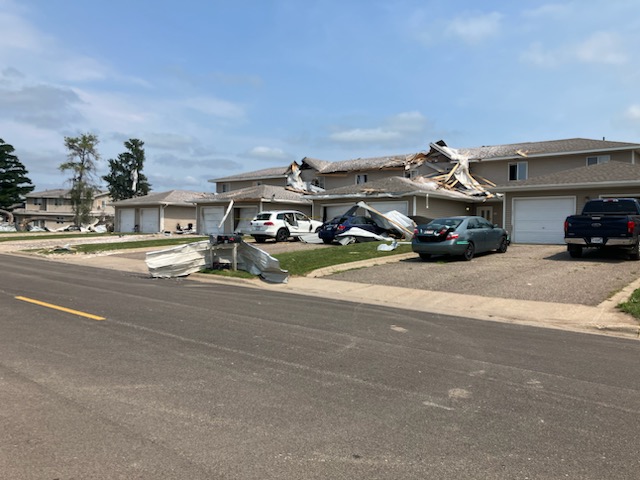 Homes damaged in Melrose