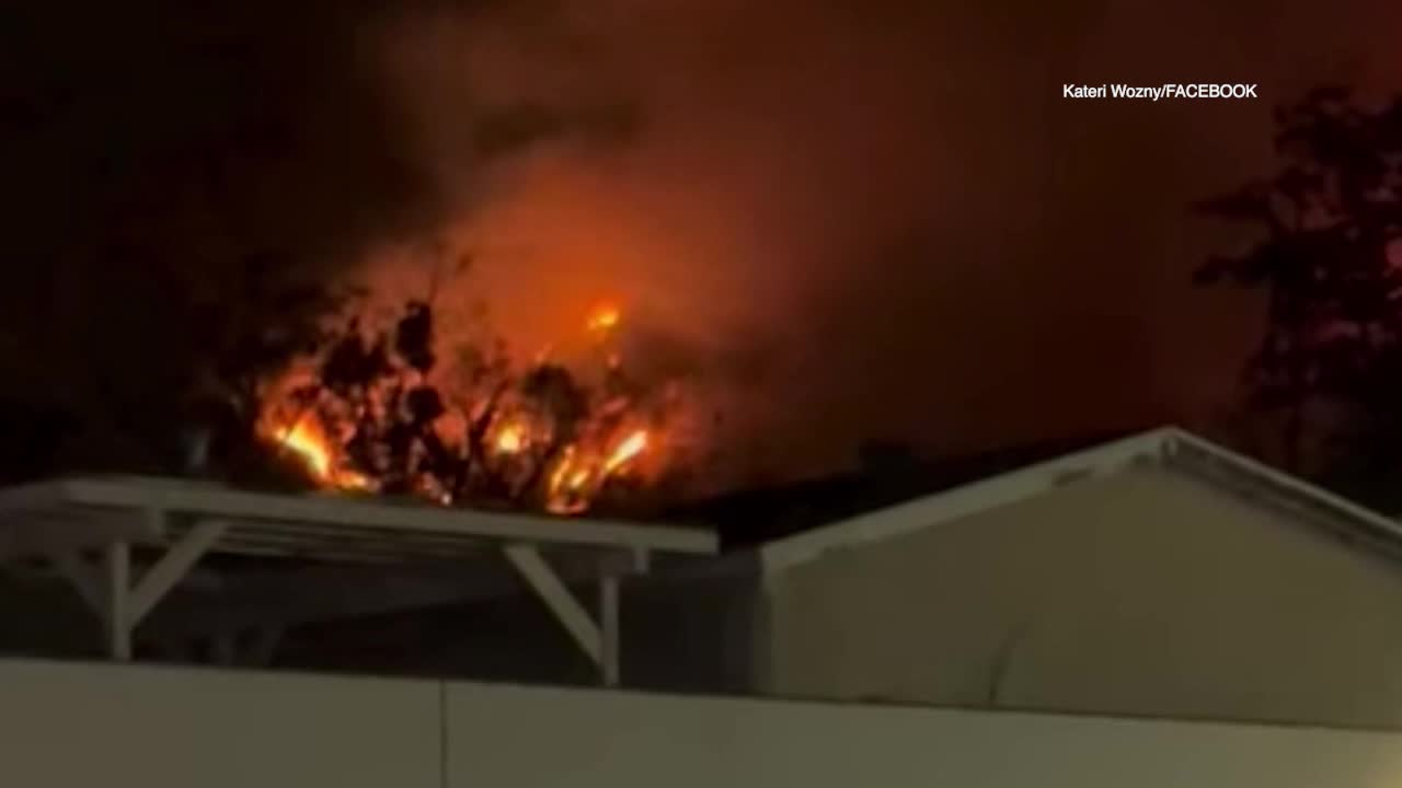 Minneapolis native captures early moments of wildfire burning north of Pasadena, California