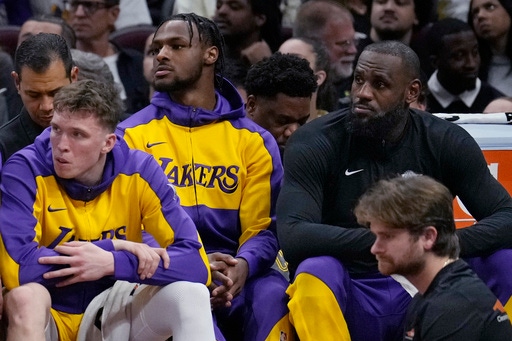 Cavaliers blow out Lakers 134-110 as Bronny James scores first NBA points as dad watches from bench - KSTP.com 5 Eyewitness News