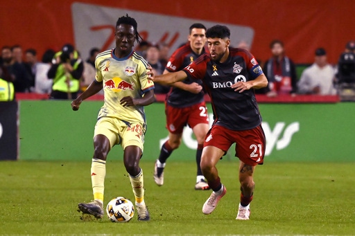 John Tolkin, Lewis Morgan and Elias Manoel each scored second-half goals to put the Red Bulls ahead of Toronto