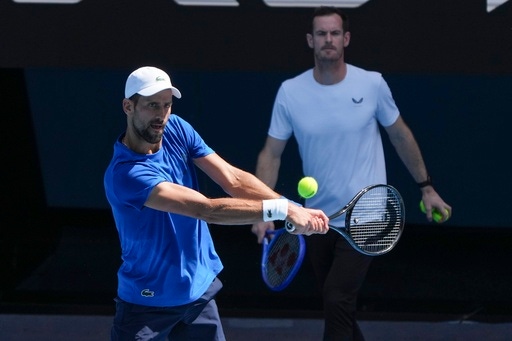 Imagine if Messi coached Ronaldo: Novak Djokovic and Andy Murray team up at the Australian Open