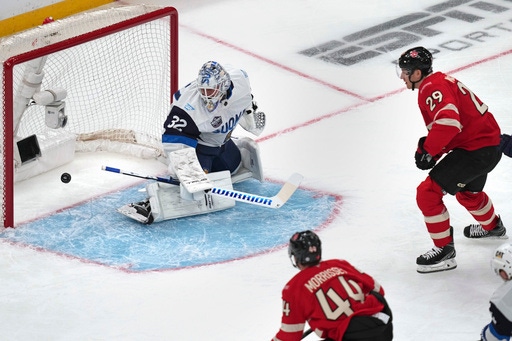 Canada beats Finland 53 to set up rematch with United States in 4